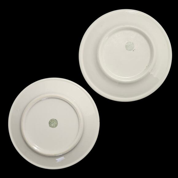 Jackson Vitrified China Green Band Plates Set of 2 Restaurant Ware - Picture 6 of 6